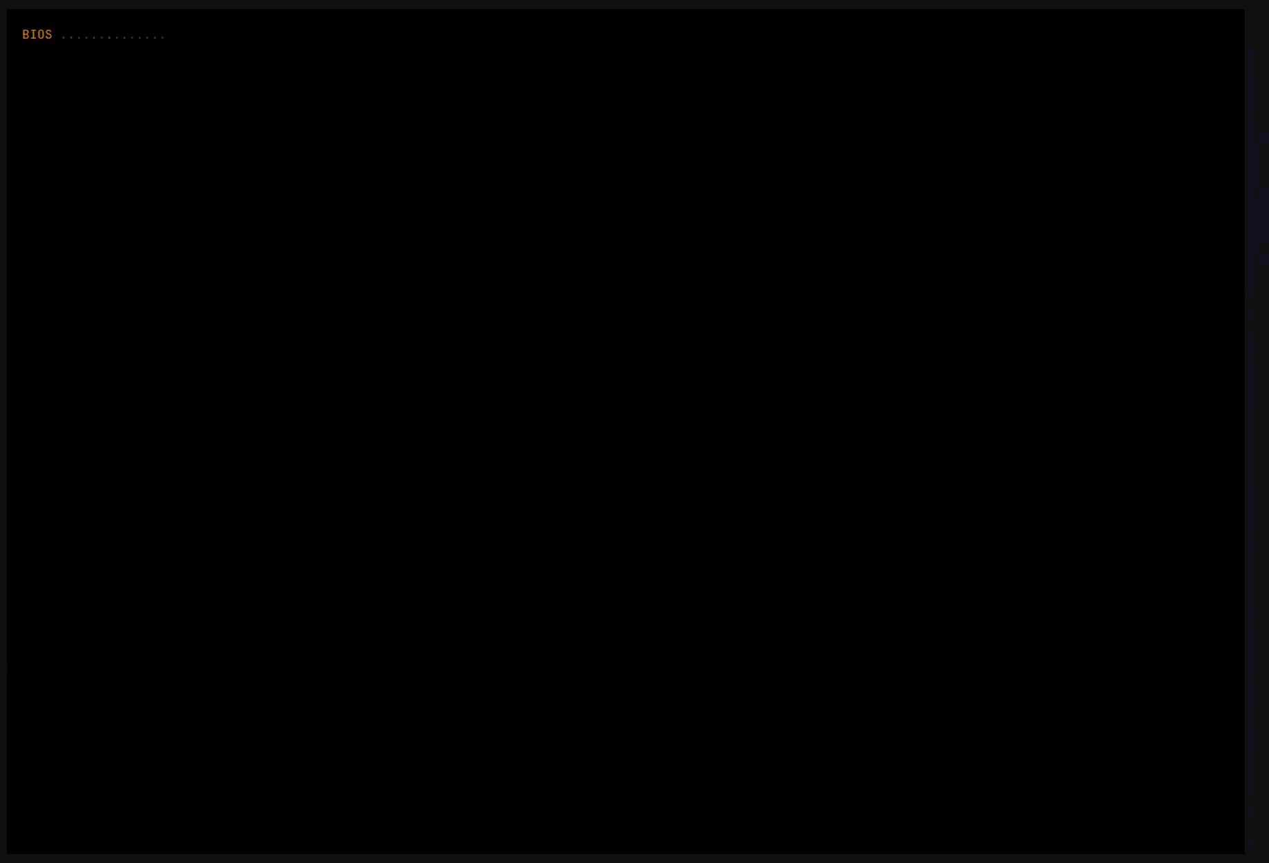 Boot sequence animation